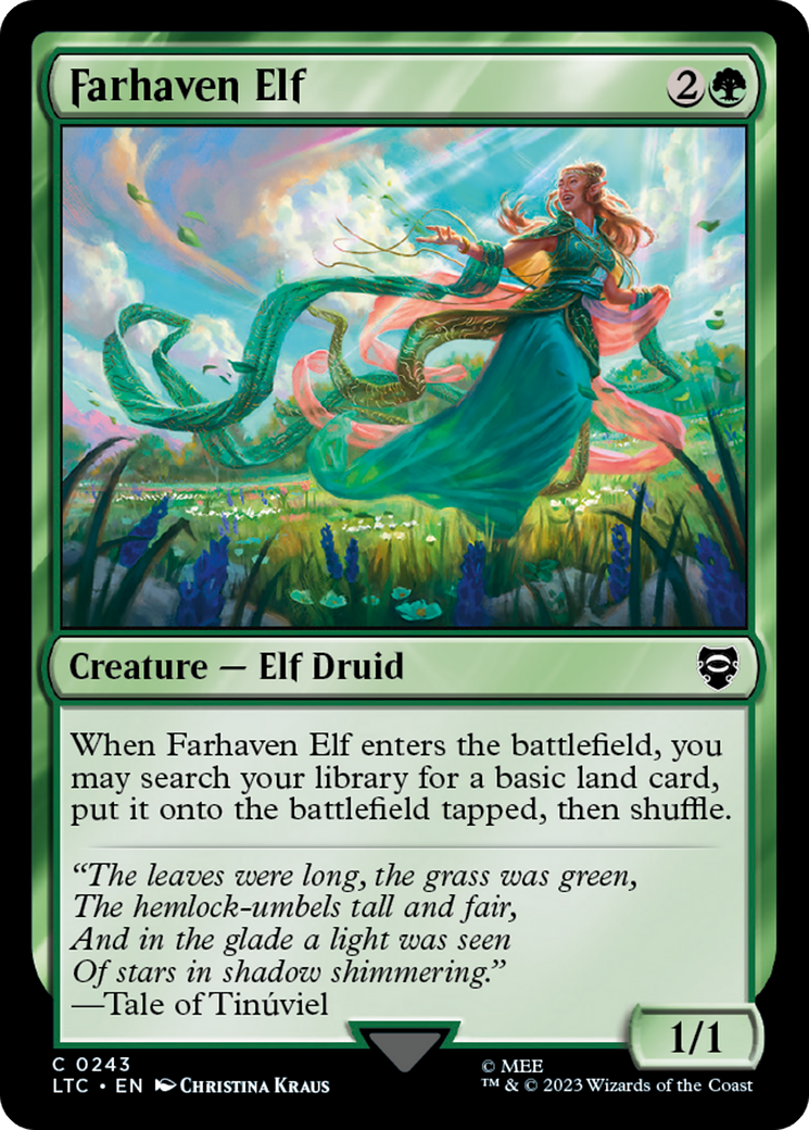 Farhaven Elf [The Lord of the Rings: Tales of Middle-Earth Commander] | Jomio and Rueliete's Cards and Comics