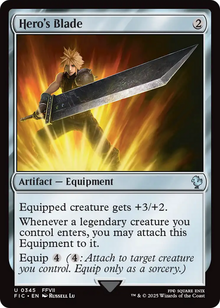 Hero's Blade [FINAL FANTASY Commander] | Jomio and Rueliete's Cards and Comics