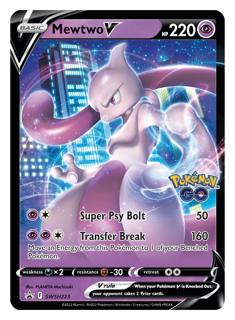 Mewtwo V (SWSH223) [Sword & Shield: Black Star Promos] | Jomio and Rueliete's Cards and Comics