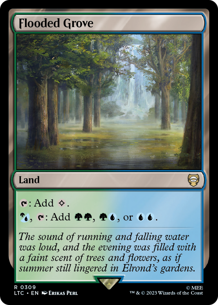 Flooded Grove [The Lord of the Rings: Tales of Middle-Earth Commander] | Jomio and Rueliete's Cards and Comics