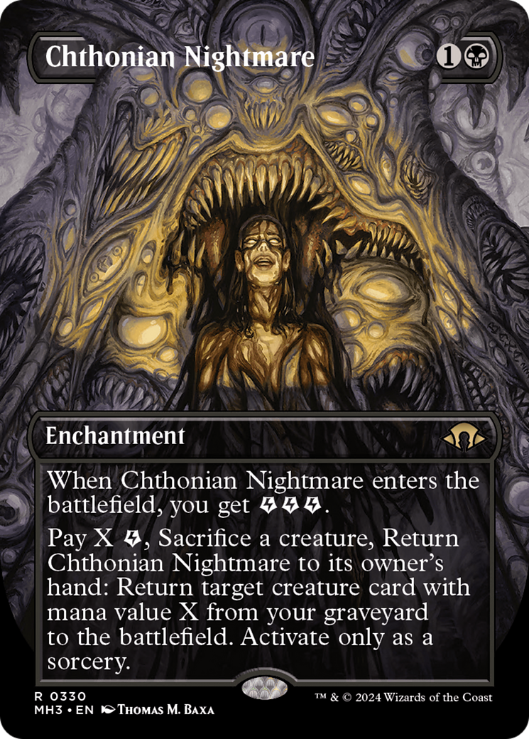 Chthonian Nightmare (Borderless) [Modern Horizons 3] | Jomio and Rueliete's Cards and Comics