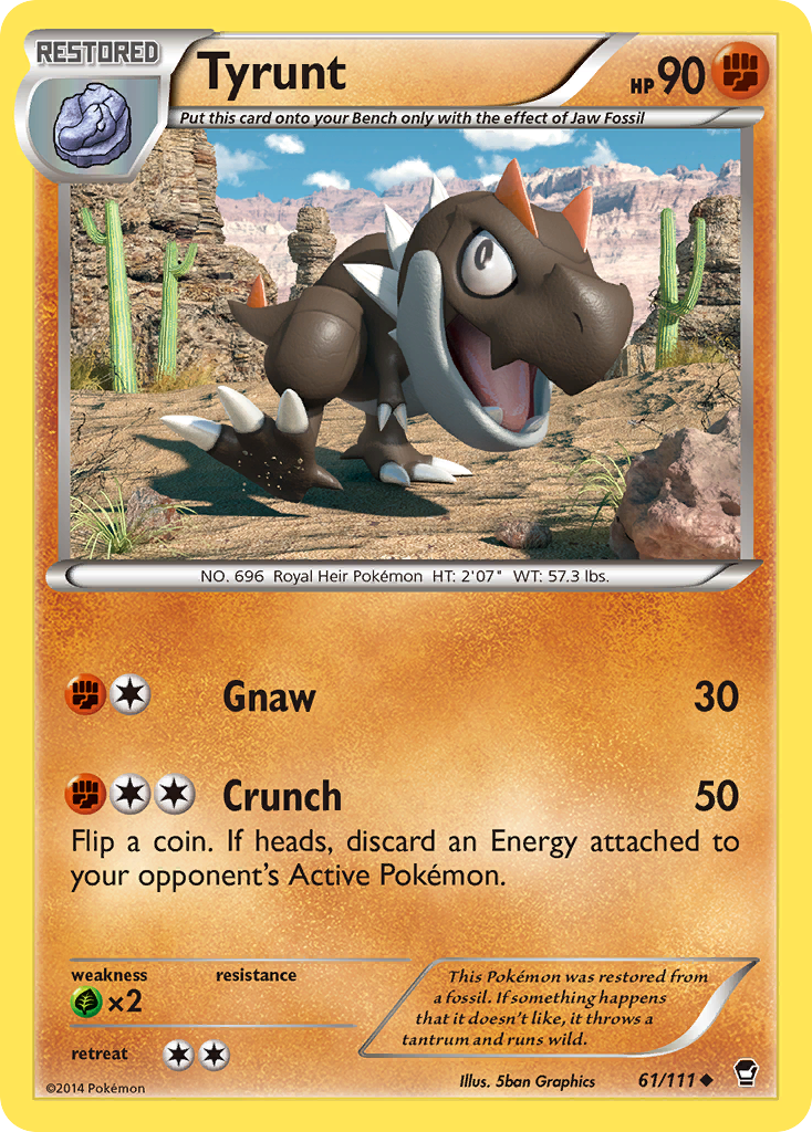 Tyrunt (61/111) [XY: Furious Fists] | Jomio and Rueliete's Cards and Comics