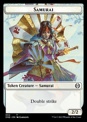 Rebel // Samurai Double-Sided Token [Phyrexia: All Will Be One Tokens] | Jomio and Rueliete's Cards and Comics