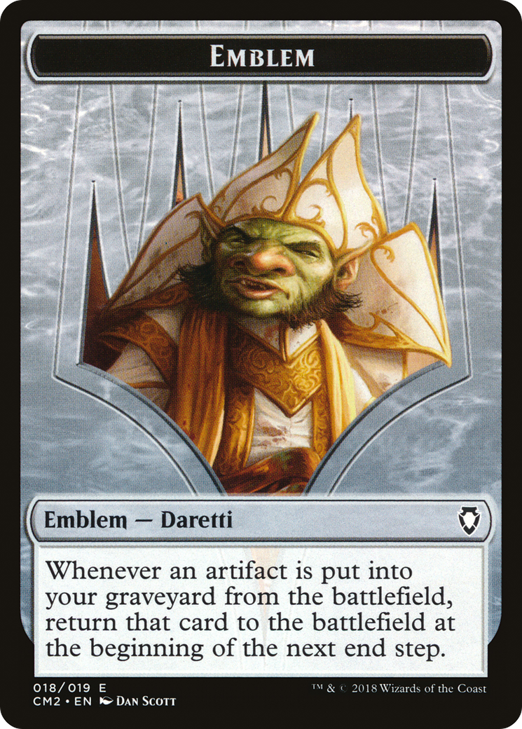 Treasure // Daretti Emblem Double-Sided Token [Secret Lair Drop Series] | Jomio and Rueliete's Cards and Comics