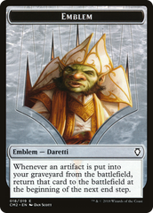 Treasure // Daretti Emblem Double-Sided Token [Secret Lair Drop Series] | Jomio and Rueliete's Cards and Comics