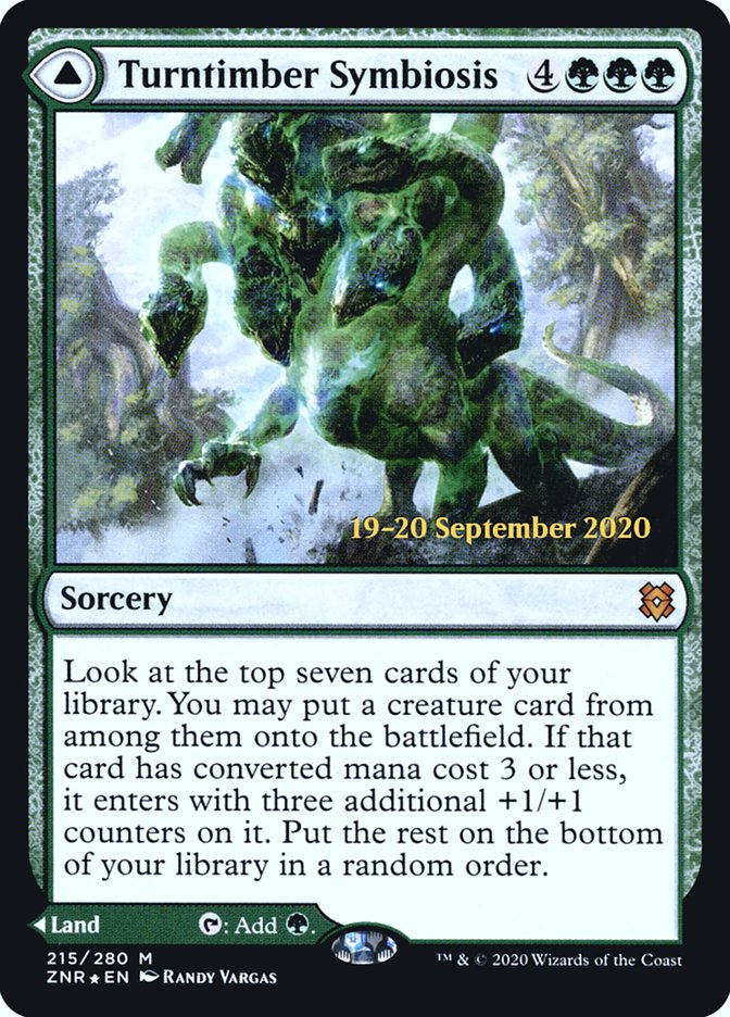 Turntimber Symbiosis // Turntimber, Serpentine Wood [Zendikar Rising Prerelease Promos] | Jomio and Rueliete's Cards and Comics