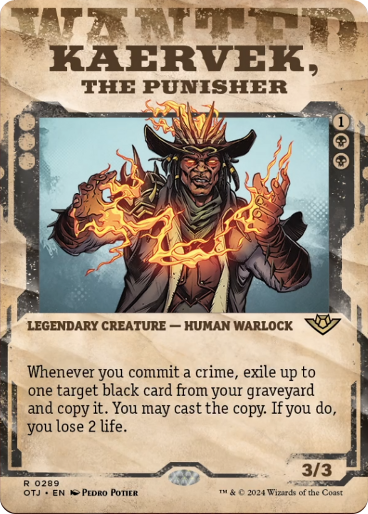 Kaervek, the Punisher (Showcase) [Outlaws of Thunder Junction] | Jomio and Rueliete's Cards and Comics