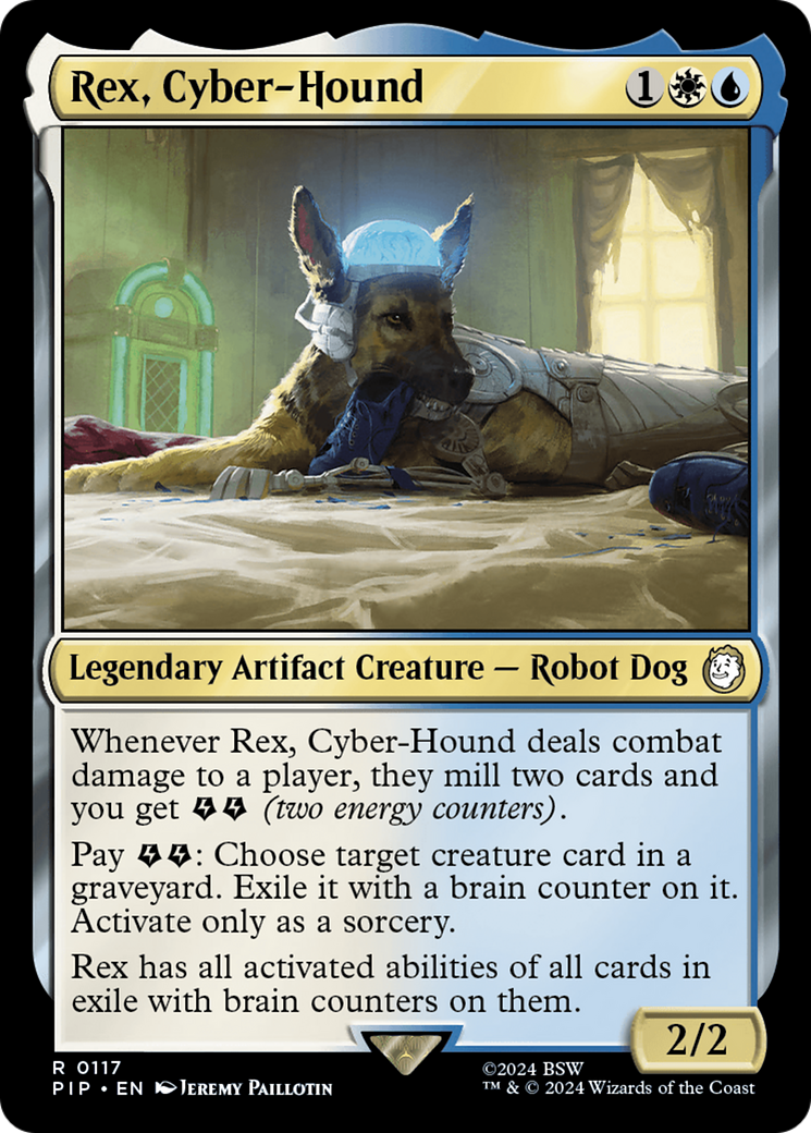 Rex, Cyber-Hound [Fallout] | Jomio and Rueliete's Cards and Comics