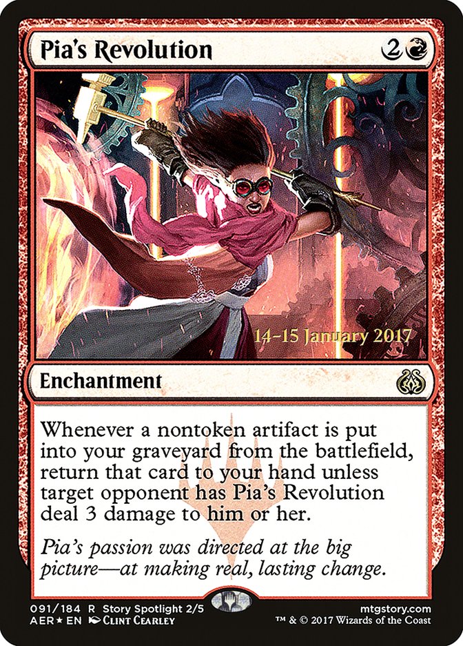Pia's Revolution [Aether Revolt Prerelease Promos] | Jomio and Rueliete's Cards and Comics
