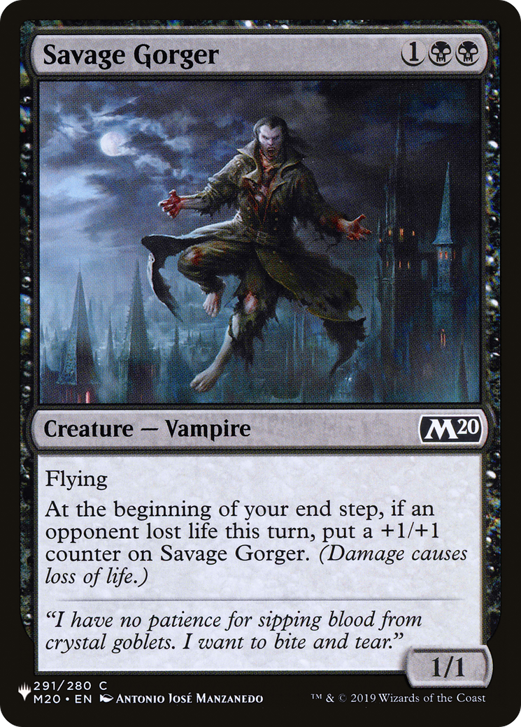 Savage Gorger [The List] | Jomio and Rueliete's Cards and Comics