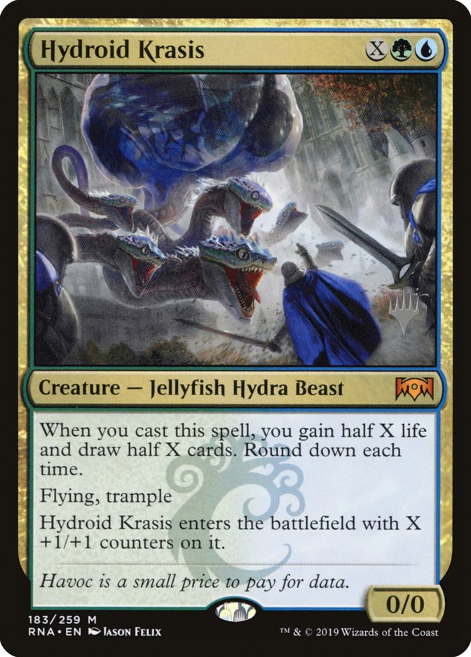 Hydroid Krasis (Promo Pack) [Ravnica Allegiance Promos] | Jomio and Rueliete's Cards and Comics
