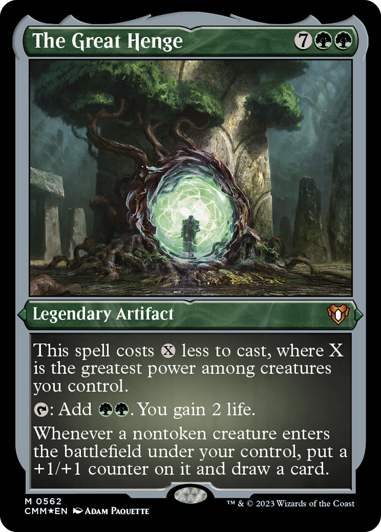 The Great Henge (Foil Etched) [Commander Masters] | Jomio and Rueliete's Cards and Comics