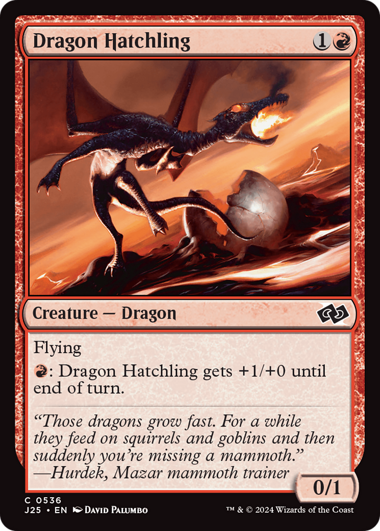 Dragon Hatchling [Foundations Jumpstart] | Jomio and Rueliete's Cards and Comics