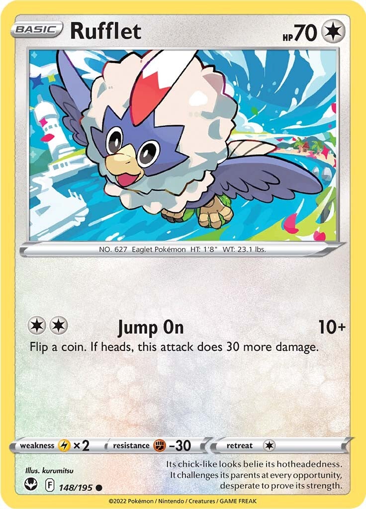 Rufflet (148/195) [Sword & Shield: Silver Tempest] | Jomio and Rueliete's Cards and Comics