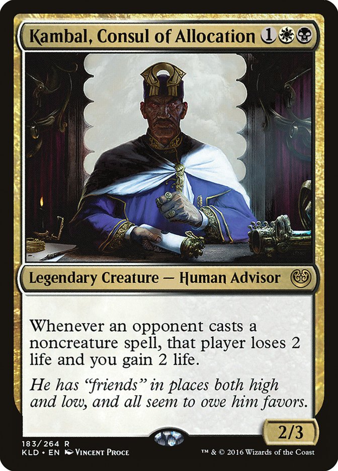 Kambal, Consul of Allocation [Kaladesh] | Jomio and Rueliete's Cards and Comics