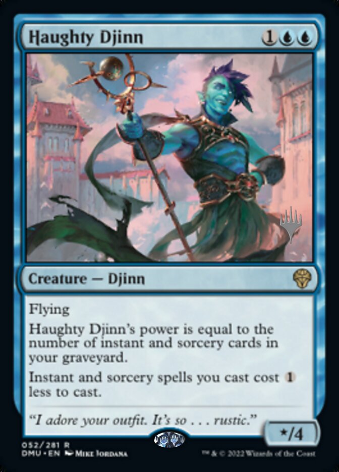 Haughty Djinn (Promo Pack) [Dominaria United Promos] | Jomio and Rueliete's Cards and Comics