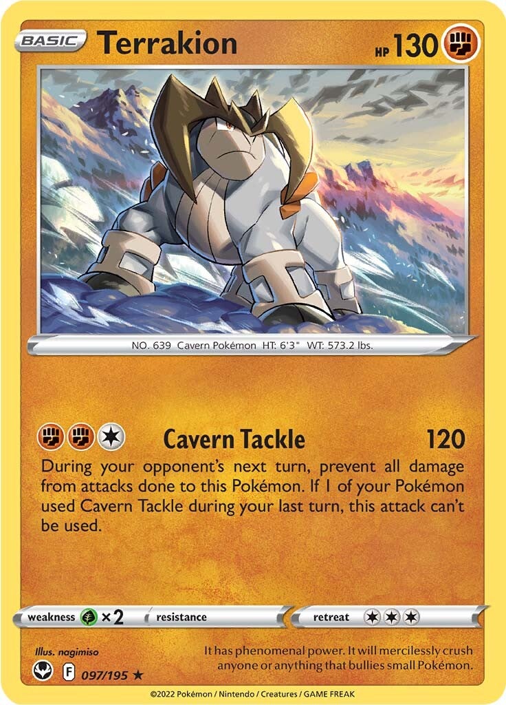 Terrakion (097/195) [Sword & Shield: Silver Tempest] | Jomio and Rueliete's Cards and Comics