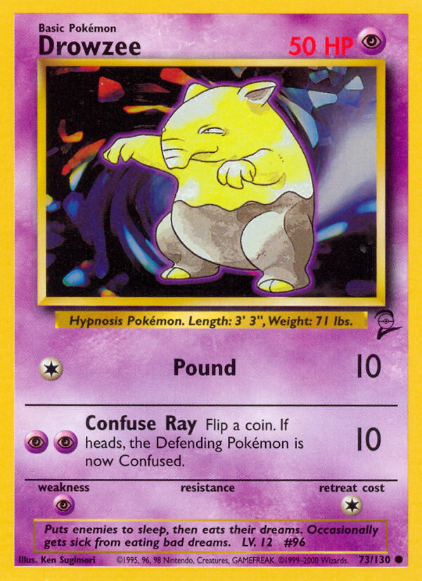 Drowzee (73/130) [Base Set 2] | Jomio and Rueliete's Cards and Comics