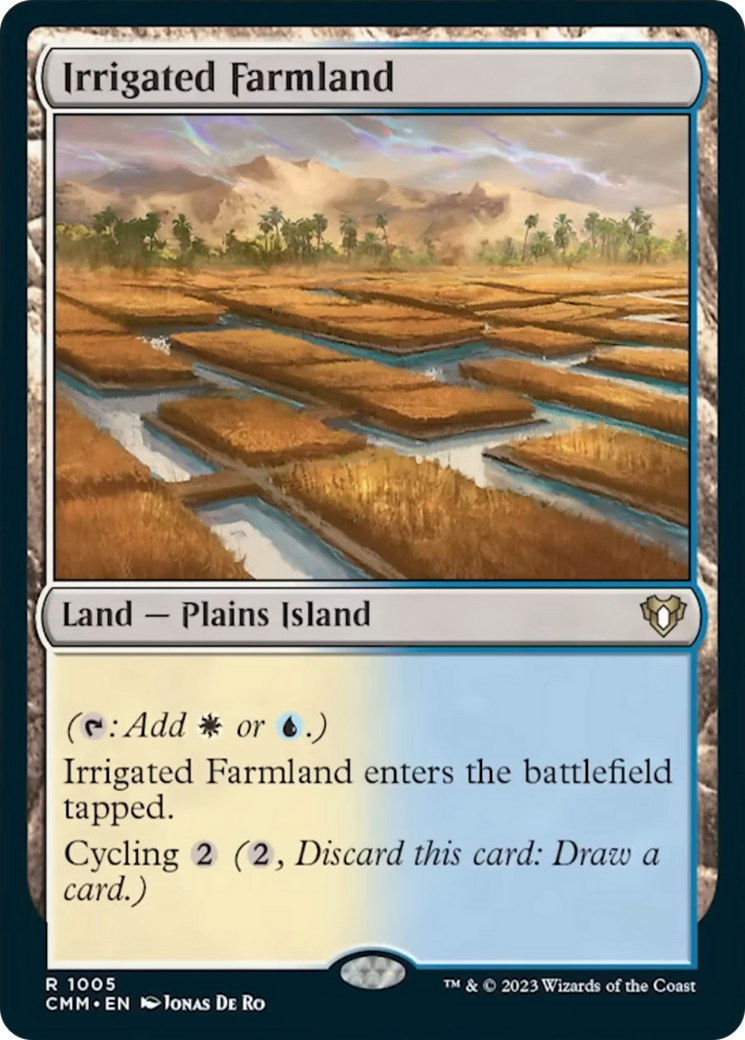 Irrigated Farmland [Commander Masters] | Jomio and Rueliete's Cards and Comics