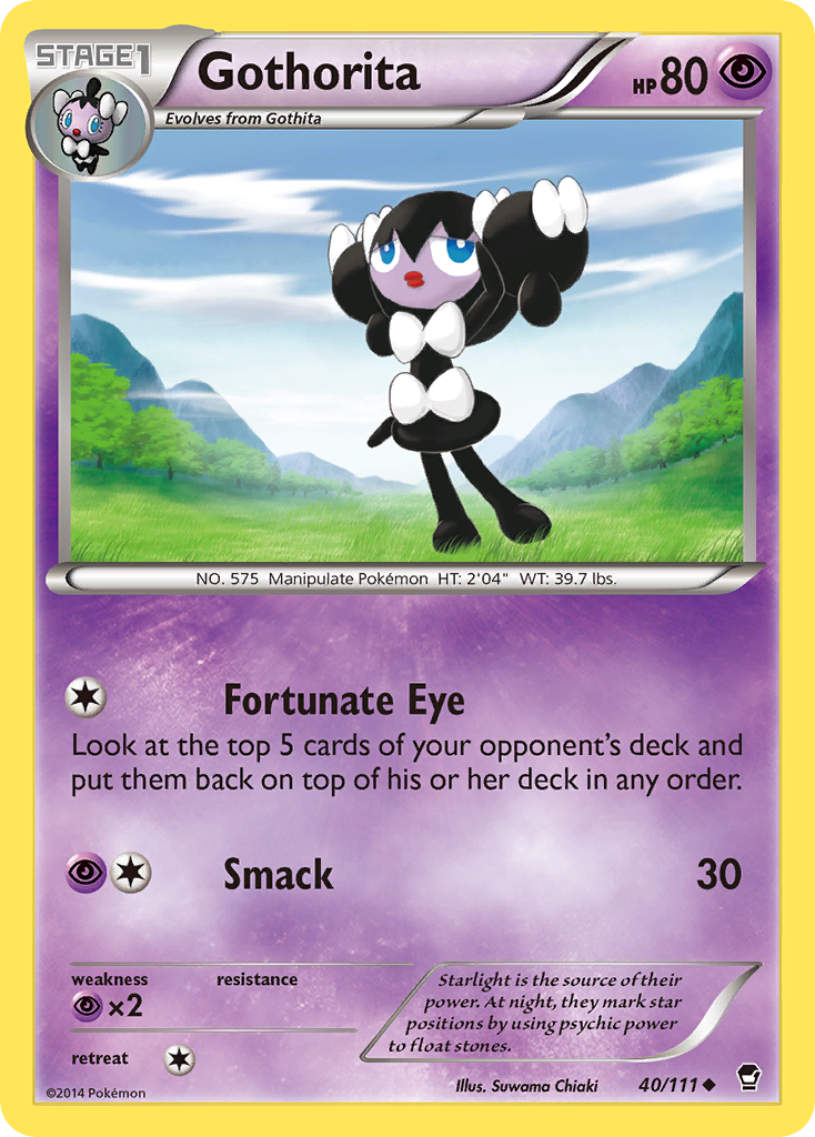 Gothorita (40/111) [XY: Furious Fists] | Jomio and Rueliete's Cards and Comics