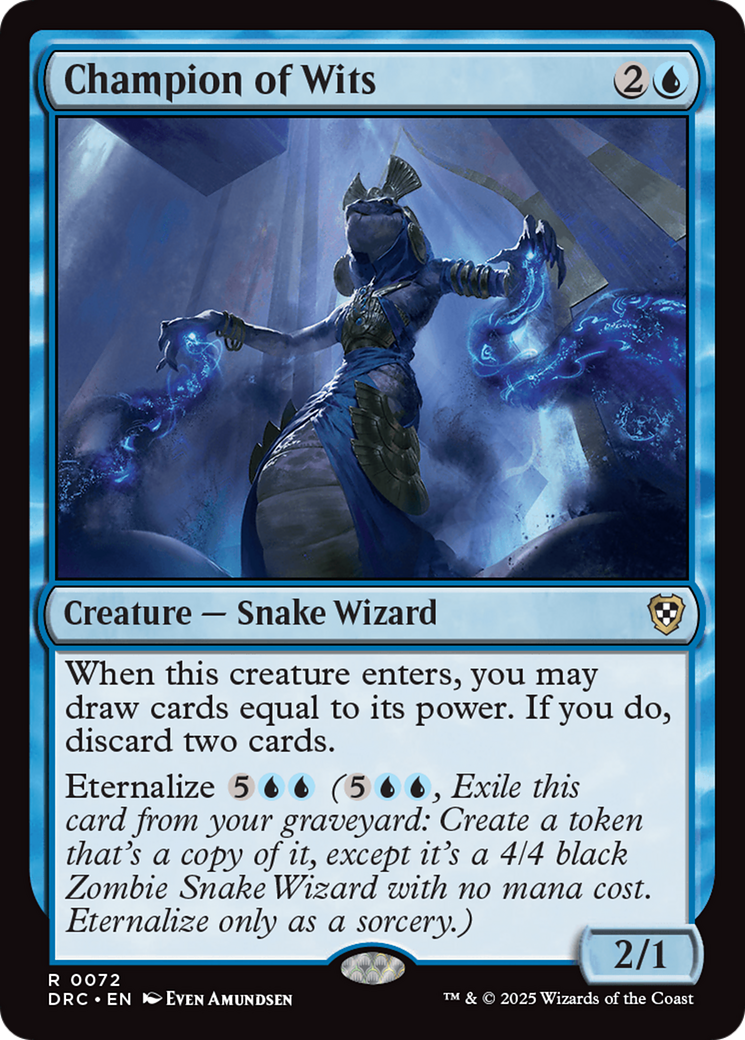 Champion of Wits [Aetherdrift Commander] | Jomio and Rueliete's Cards and Comics