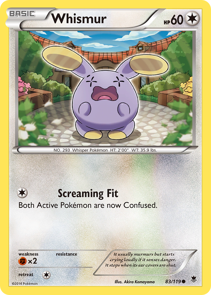 Whismur (83/119) [XY: Phantom Forces] | Jomio and Rueliete's Cards and Comics