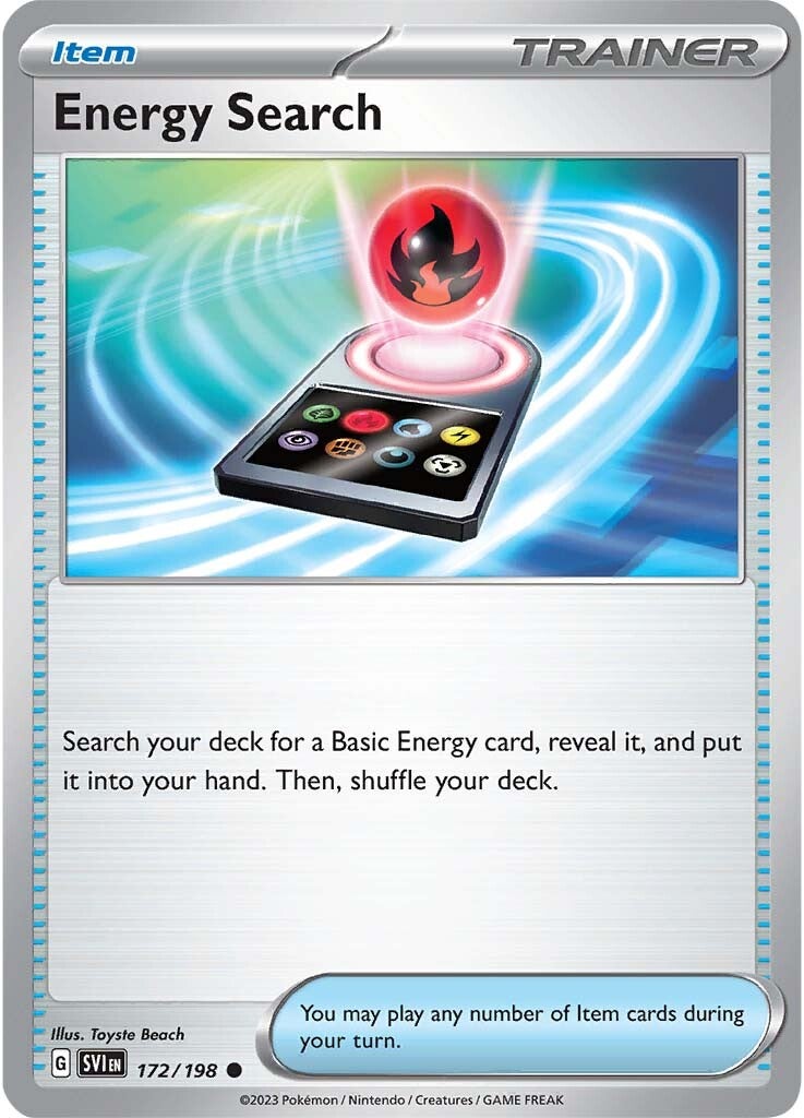 Energy Search (172/198) [Scarlet & Violet: Base Set] | Jomio and Rueliete's Cards and Comics
