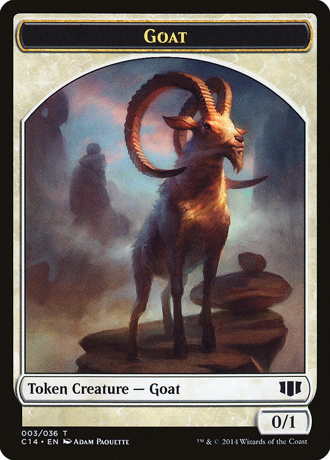 Wurm (033/036) // Goat Double-Sided Token [Commander 2014 Tokens] | Jomio and Rueliete's Cards and Comics