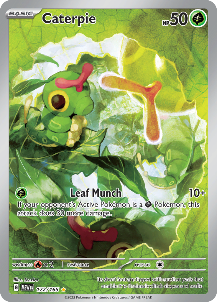 Caterpie (172/165) [Scarlet & Violet 151] | Jomio and Rueliete's Cards and Comics