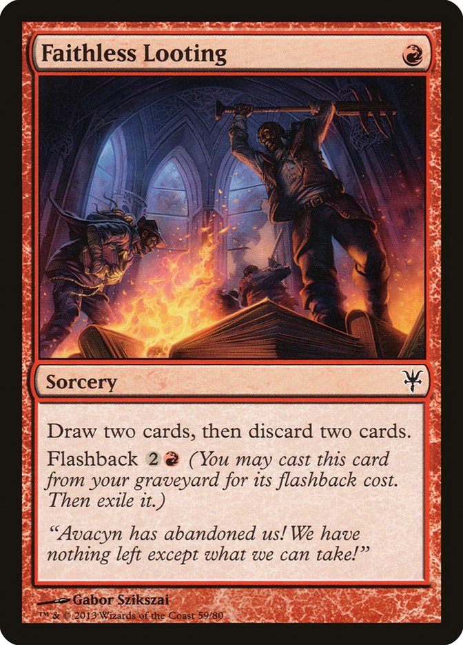 Faithless Looting [Duel Decks: Sorin vs. Tibalt] | Jomio and Rueliete's Cards and Comics