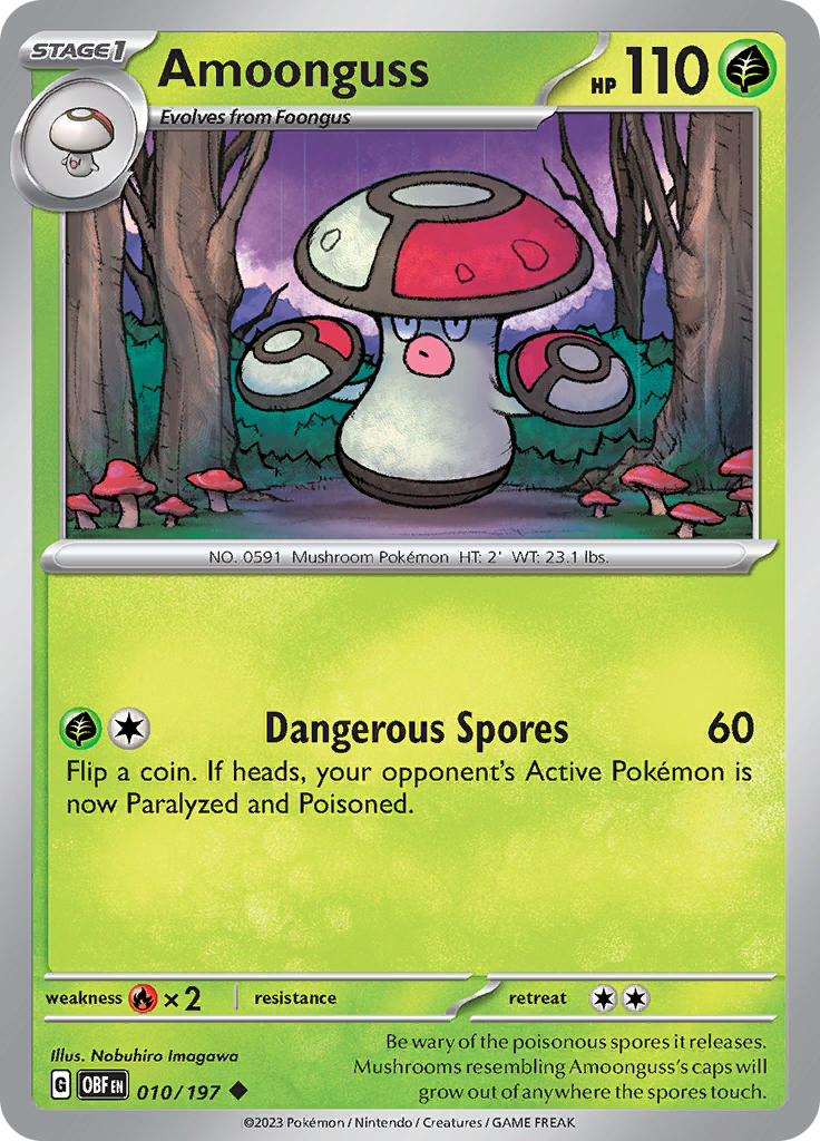 Amoonguss (010/197) [Scarlet & Violet: Obsidian Flames] | Jomio and Rueliete's Cards and Comics