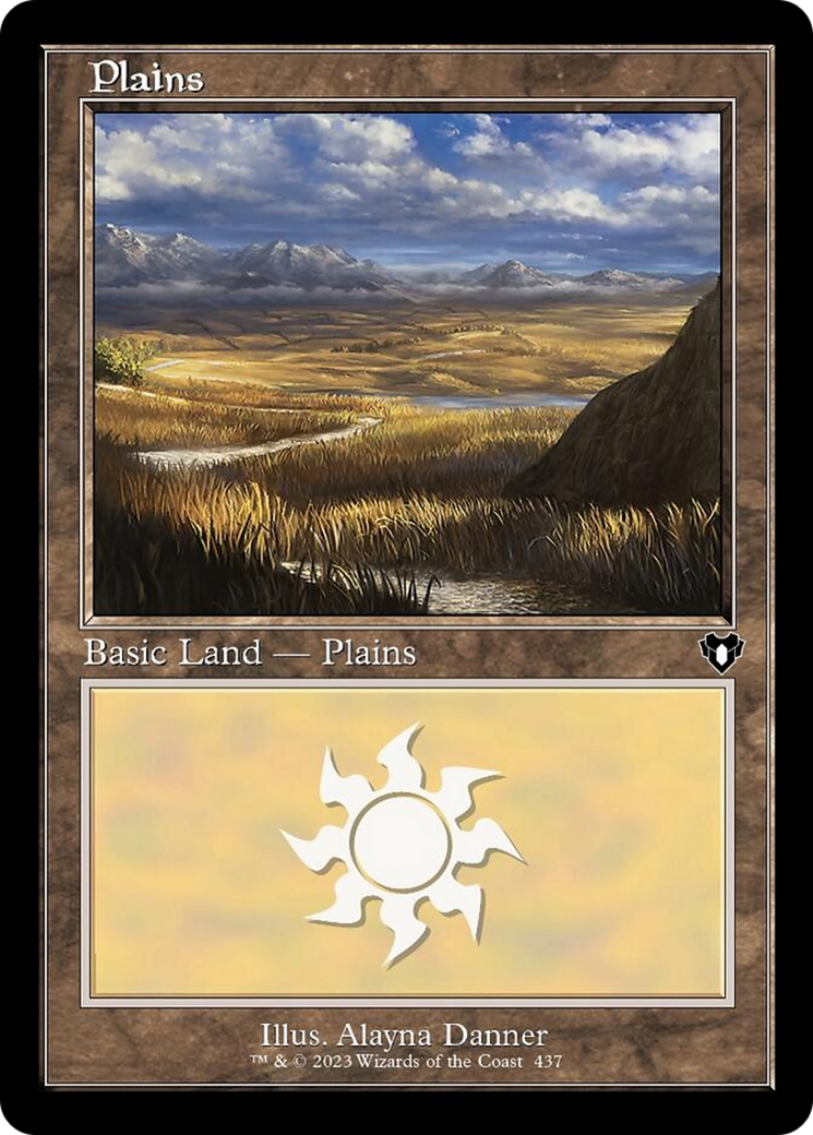 Plains (437) (Retro) [Commander Masters] | Jomio and Rueliete's Cards and Comics