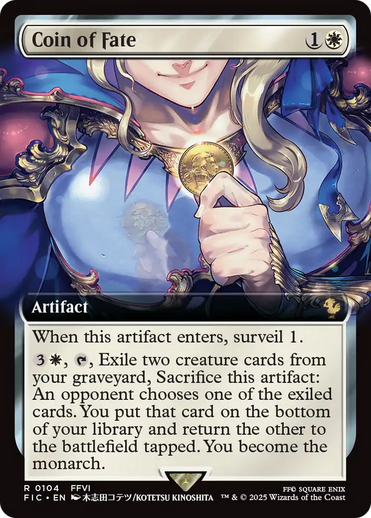 Coin of Fate (Extended Art) [FINAL FANTASY Commander] | Jomio and Rueliete's Cards and Comics