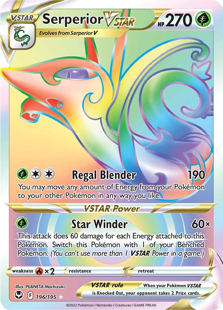 Serperior VSTAR (196/195) [Sword & Shield: Silver Tempest] | Jomio and Rueliete's Cards and Comics