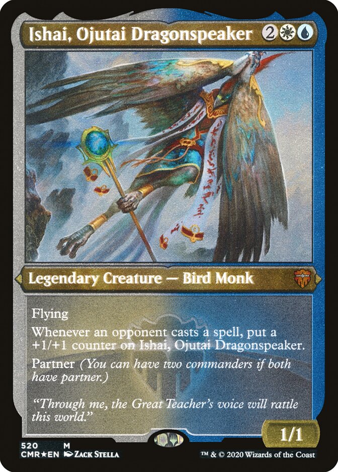 Ishai, Ojutai Dragonspeaker (Etched) [Commander Legends] | Jomio and Rueliete's Cards and Comics