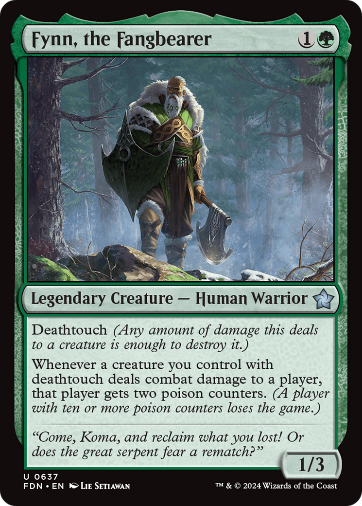 Fynn, the Fangbearer [Foundations] | Jomio and Rueliete's Cards and Comics