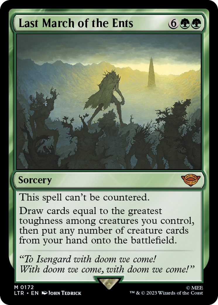 Last March of the Ents [The Lord of the Rings: Tales of Middle-Earth] | Jomio and Rueliete's Cards and Comics