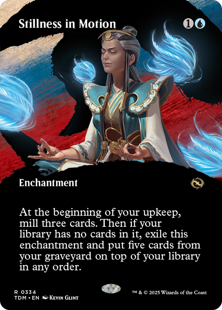 Stillness in Motion (Borderless) [Tarkir: Dragonstorm] | Jomio and Rueliete's Cards and Comics