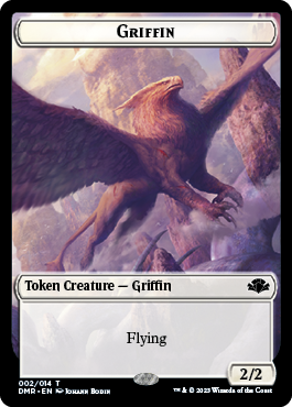 Goblin // Griffin Double-Sided Token [Dominaria Remastered Tokens] | Jomio and Rueliete's Cards and Comics