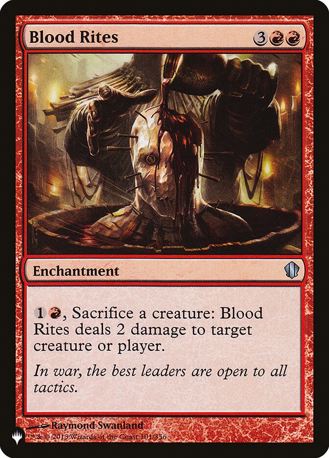 Blood Rites [The List] | Jomio and Rueliete's Cards and Comics