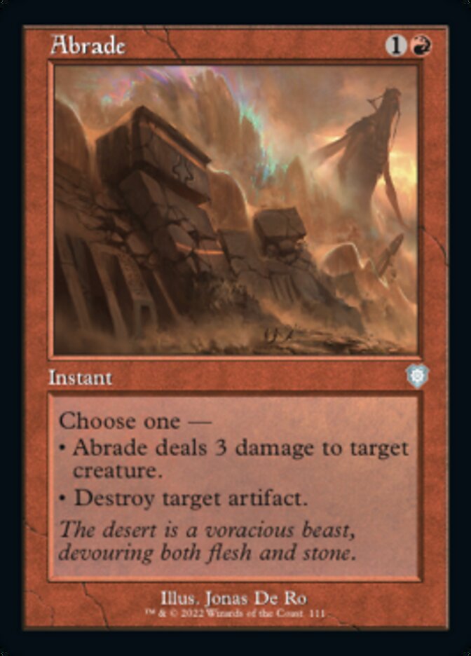 Abrade (Retro) [The Brothers' War Commander] | Jomio and Rueliete's Cards and Comics