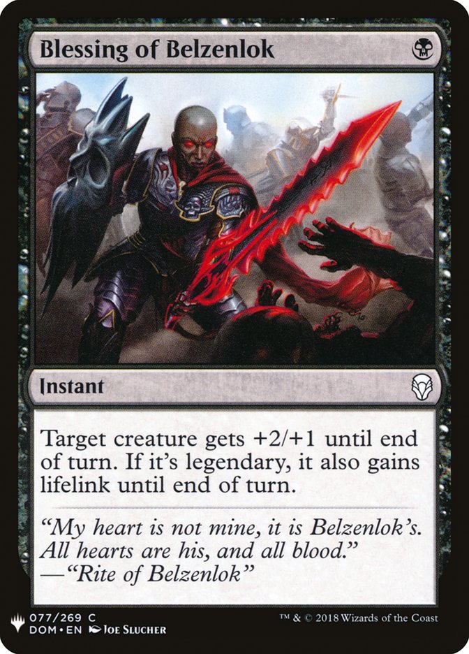 Blessing of Belzenlok [Mystery Booster] | Jomio and Rueliete's Cards and Comics