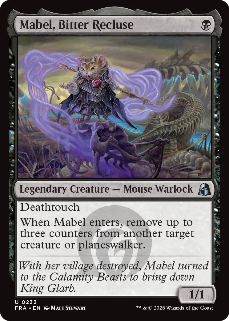 Mabel, Bitter Recluse [Reality Fracture] | Jomio and Rueliete's Cards and Comics