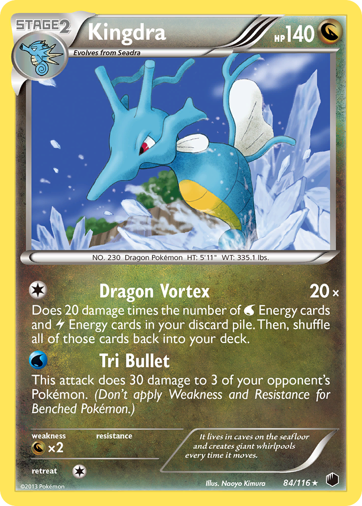Kingdra (84/116) [Black & White: Plasma Freeze] | Jomio and Rueliete's Cards and Comics