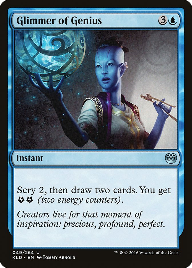 Glimmer of Genius [Kaladesh] | Jomio and Rueliete's Cards and Comics