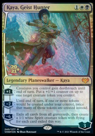 Kaya, Geist Hunter [Innistrad: Crimson Vow Prerelease Promos] | Jomio and Rueliete's Cards and Comics