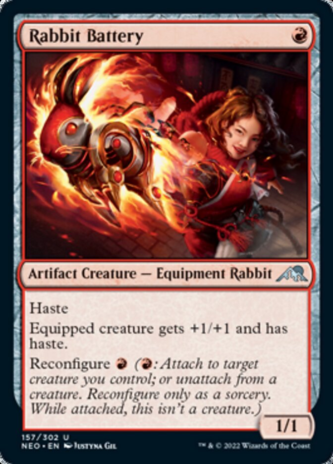 Rabbit Battery [Kamigawa: Neon Dynasty] | Jomio and Rueliete's Cards and Comics