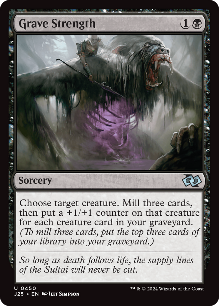 Grave Strength [Foundations Jumpstart] | Jomio and Rueliete's Cards and Comics