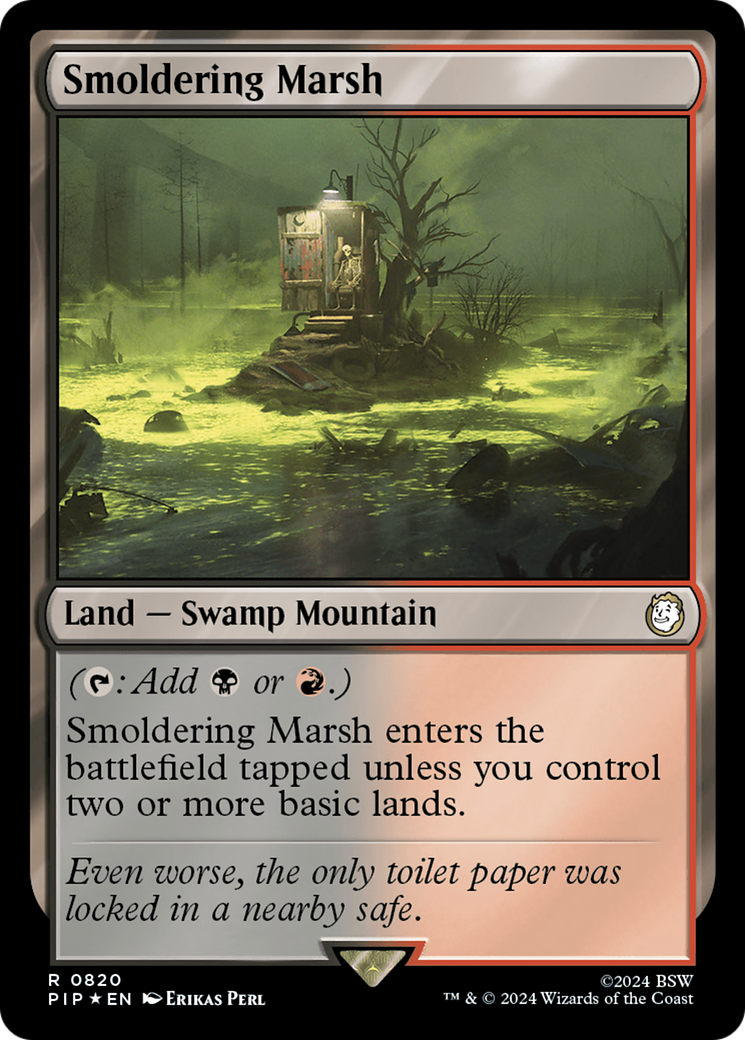 Smoldering Marsh (Surge Foil) [Fallout] | Jomio and Rueliete's Cards and Comics