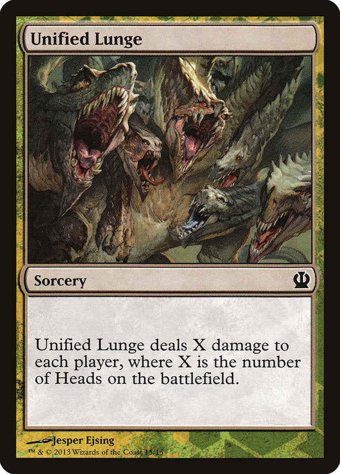 Unified Lunge [Theros Face the Hydra] | Jomio and Rueliete's Cards and Comics